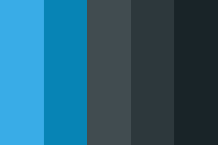 Dark Blue Theme Color Palette