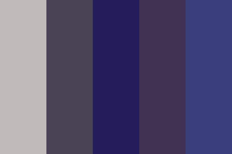 Blue Space Triangle Color Palette