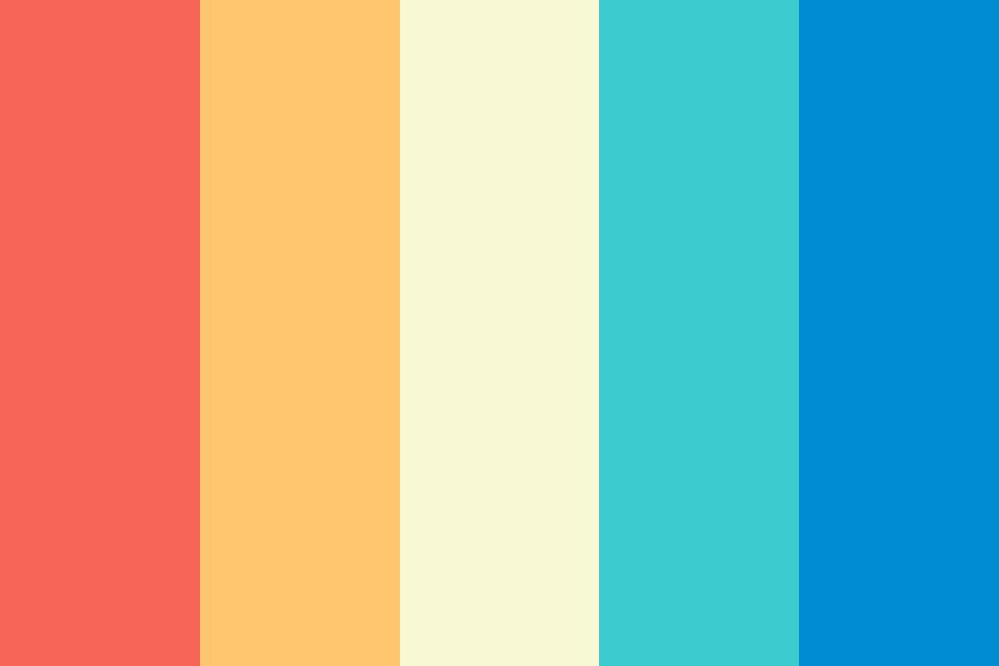 Beach Umbrellas Color Palette