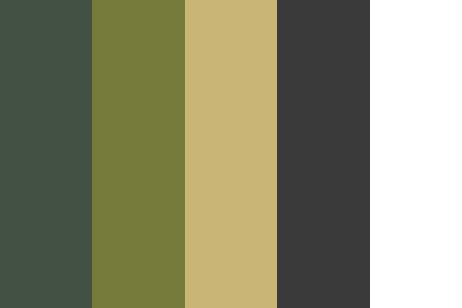 WW2 Common Uniform Colors Color Palette