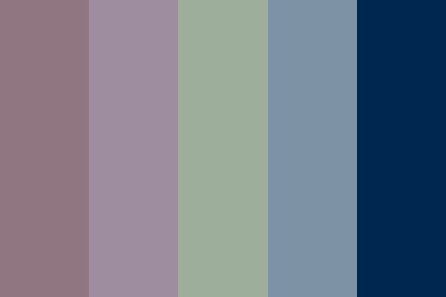 Dusty Shades plus Navy Blue Color Palette