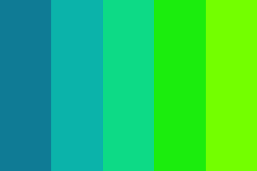 neon fish Color Palette