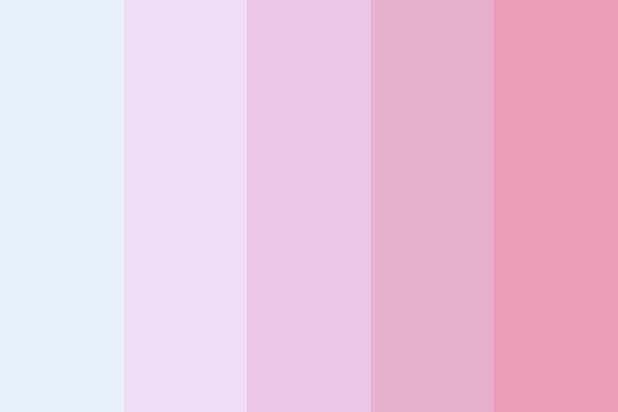 Blue to Pink Pastels Color Palette