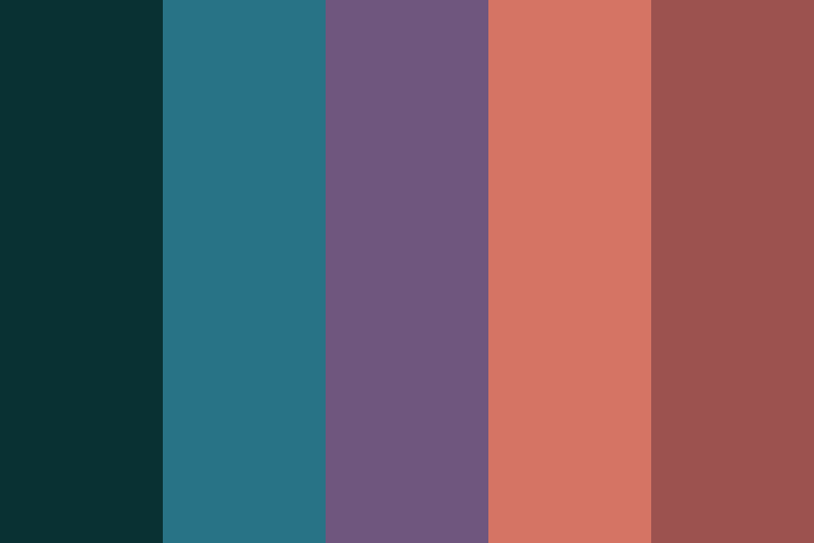 ruby blue ink Color Palette