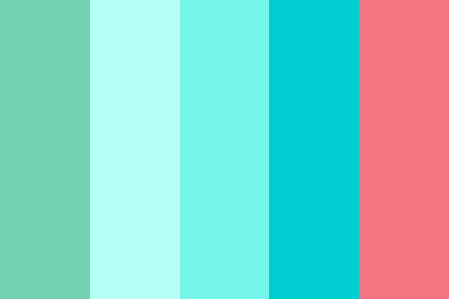 Anime Pastels (Aquamarine Base) Color Palette