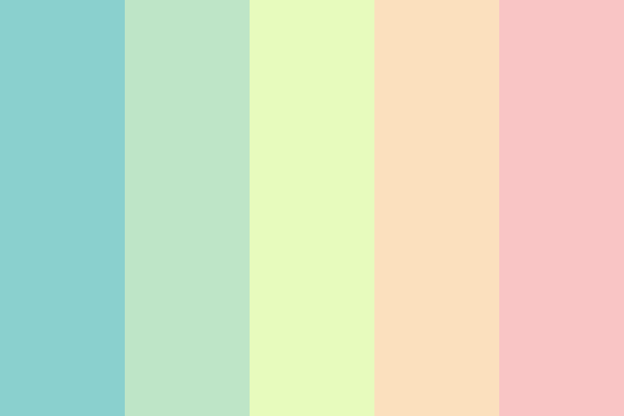 Tropical Pastels Color Palette