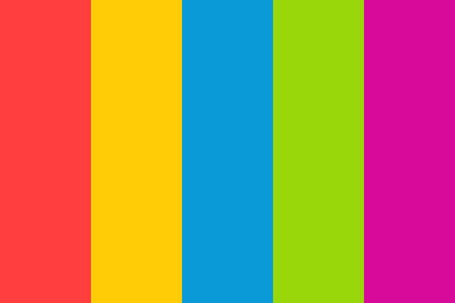 Rainbow Contrast Color Palette