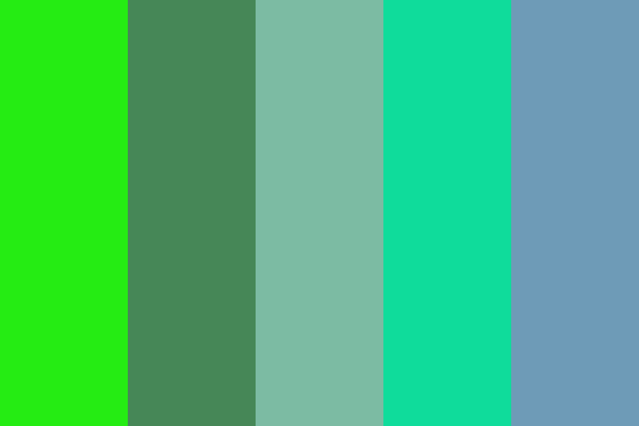 Green ripple Color Palette