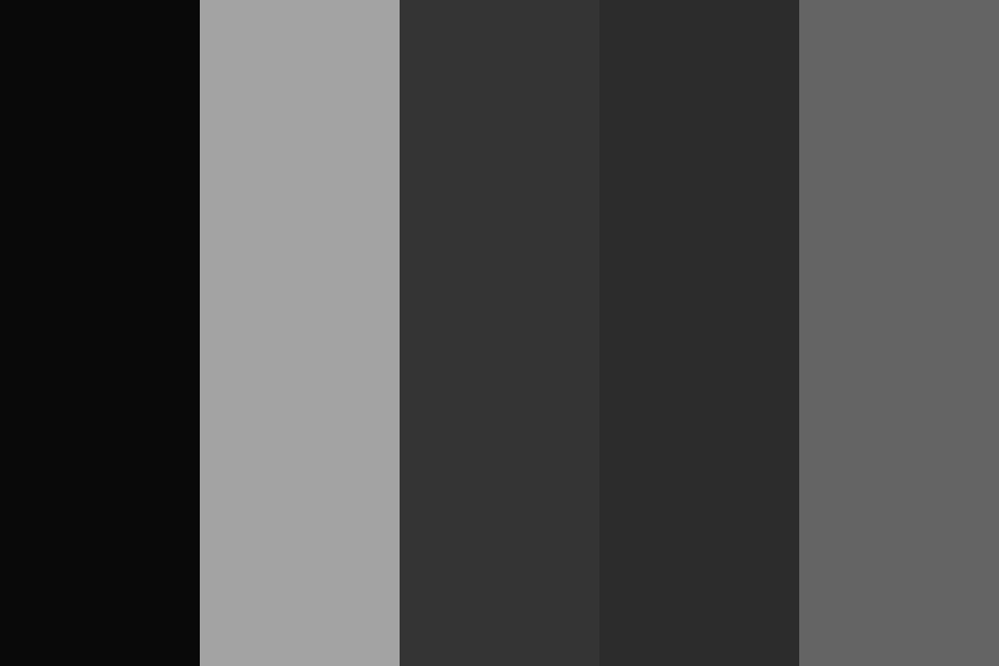 Midnight blackness Color Palette