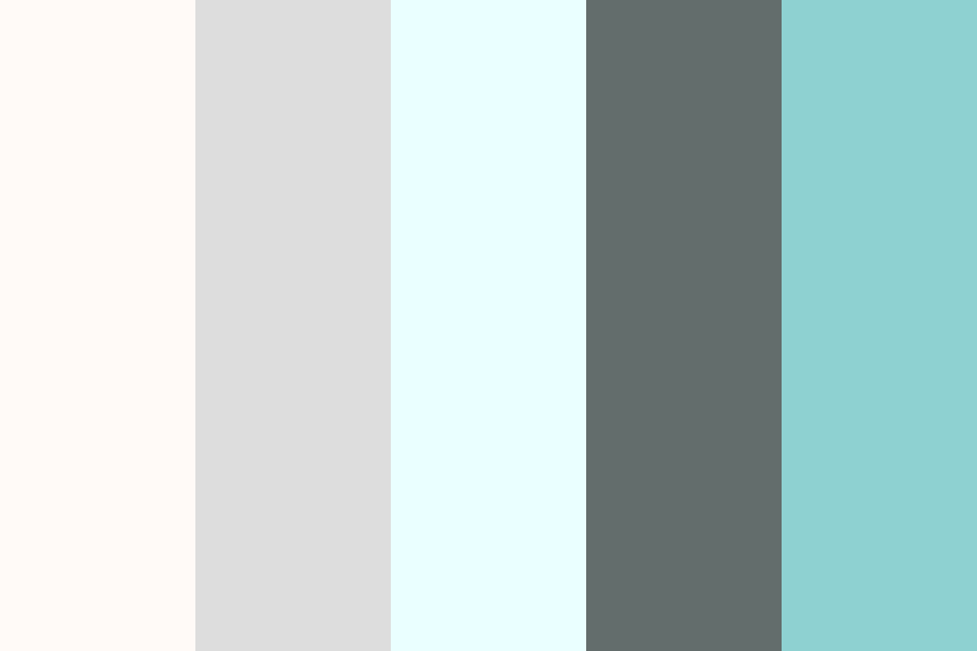 Greys and turquoise Color Palette