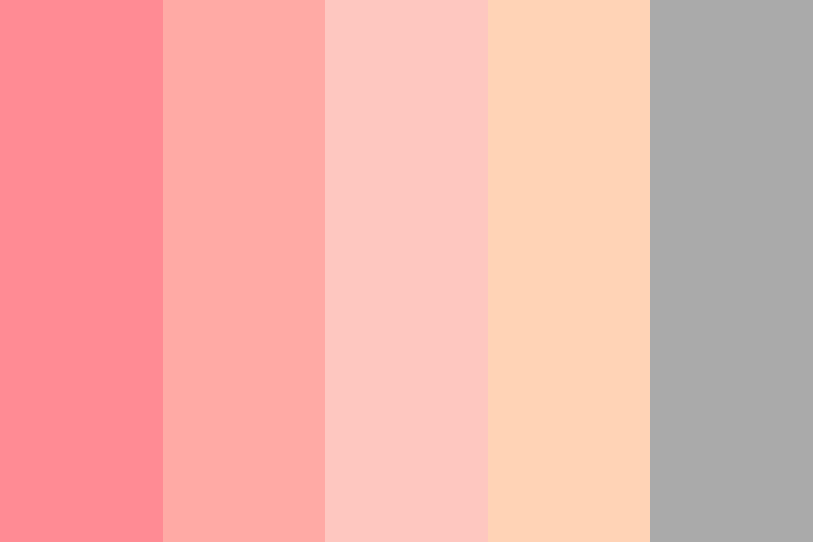Coral gradient Color Palette