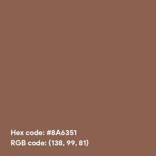 Brown Hair color hex code is 8A6351