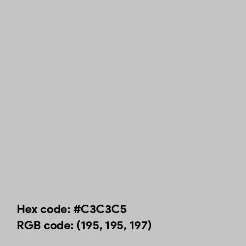 Exposed color hex code is #C3C3C5