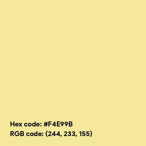 Sunlight color hex code is F4E99B