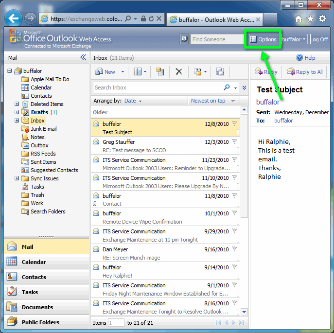 Outlook Web App Remote Device Wipe Office of Information Technology