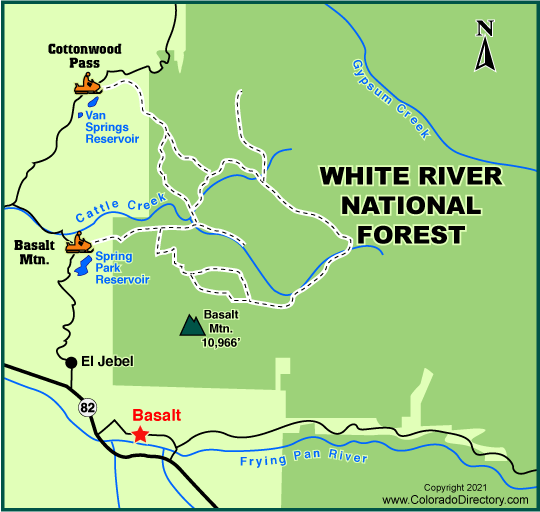 Basalt Snowmobile Trails Map Colorado Vacation Directory
