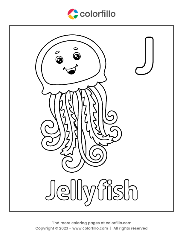 Free Online Letter J Coloring Page colorfillo