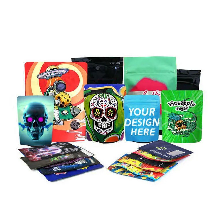Custom Mylar Bags Colorful Packaging