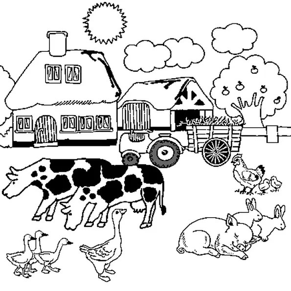 FERME Coloriage ferme en Ligne Gratuit a imprimer sur