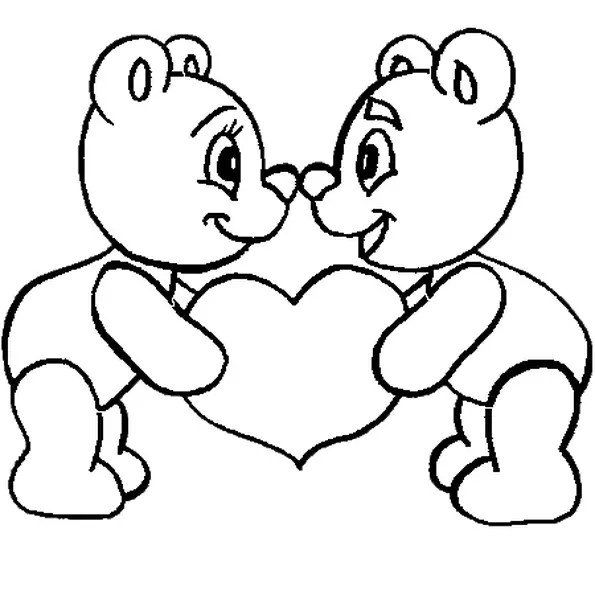 ST VALENTIN Coloriage st valentin en Ligne Gratuit a