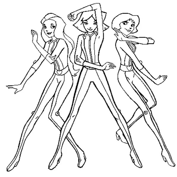 Coloriage204 coloriage totally spies