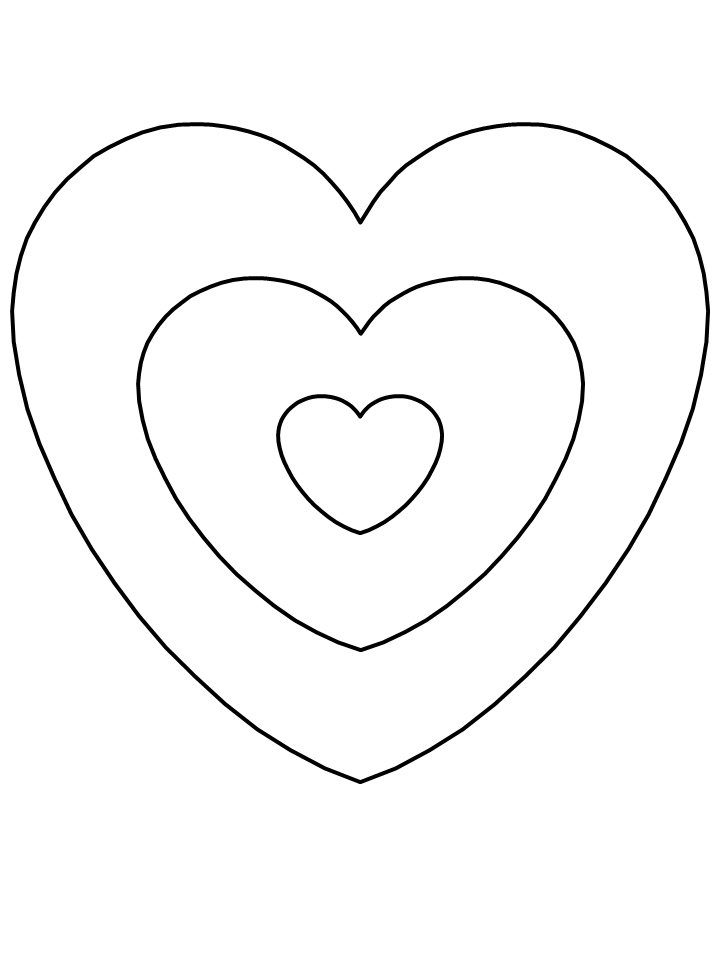 Valentine Hearts Coloring Pages