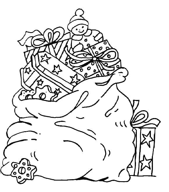 Christmas Presents Coloring Pages
