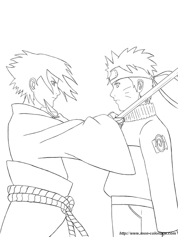 coloring Naruto, page n1