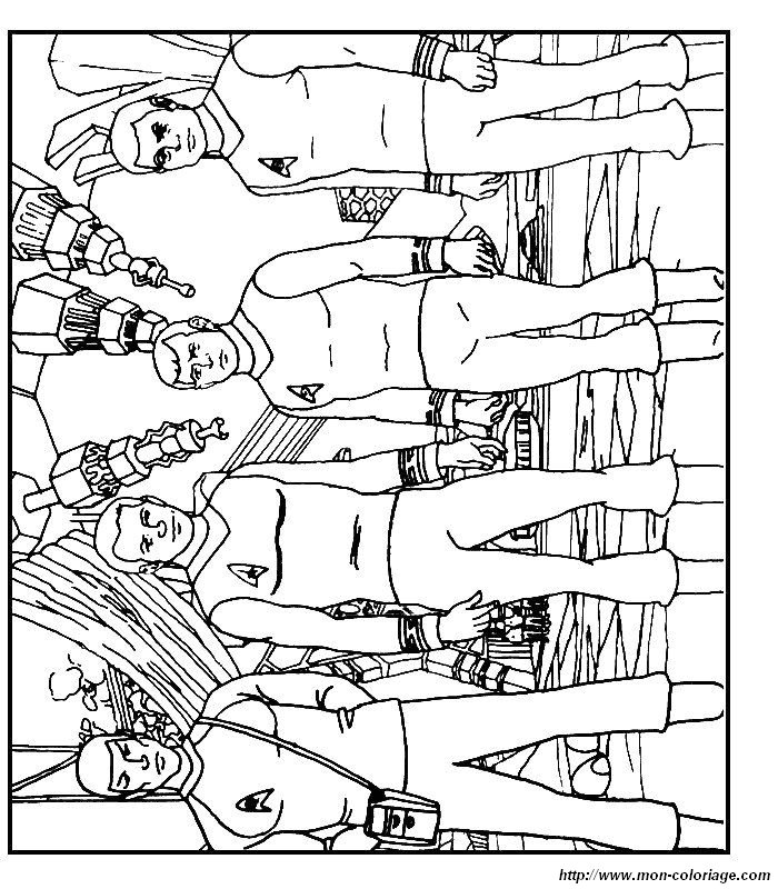 coloring Startrek, page startrek sheet