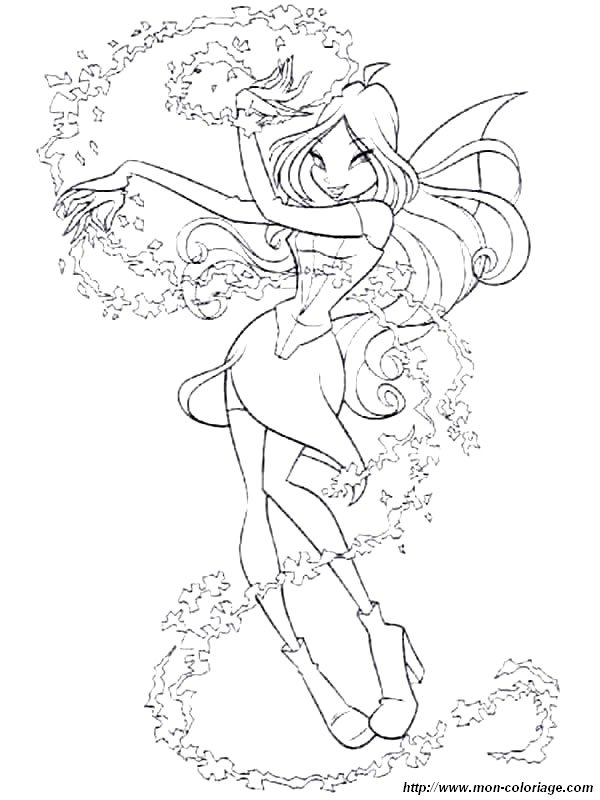 coloring Winx, page winx 9