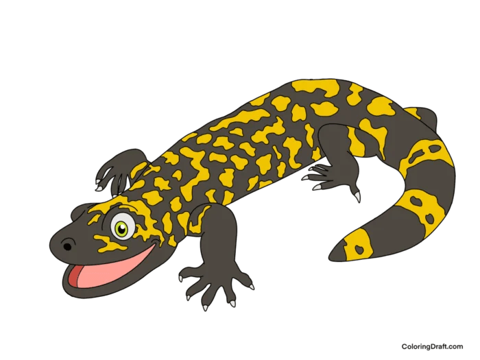 Gila Monster Coloring Pages - ColoringDraft.com