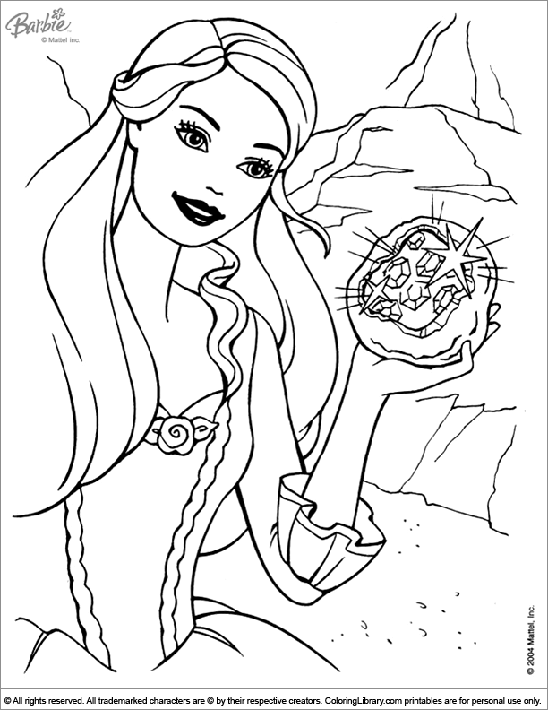 Barbie Diamond Castle Coloring Pages
