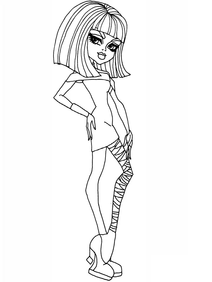 monster high doll Coloring Pages Best coloring pages