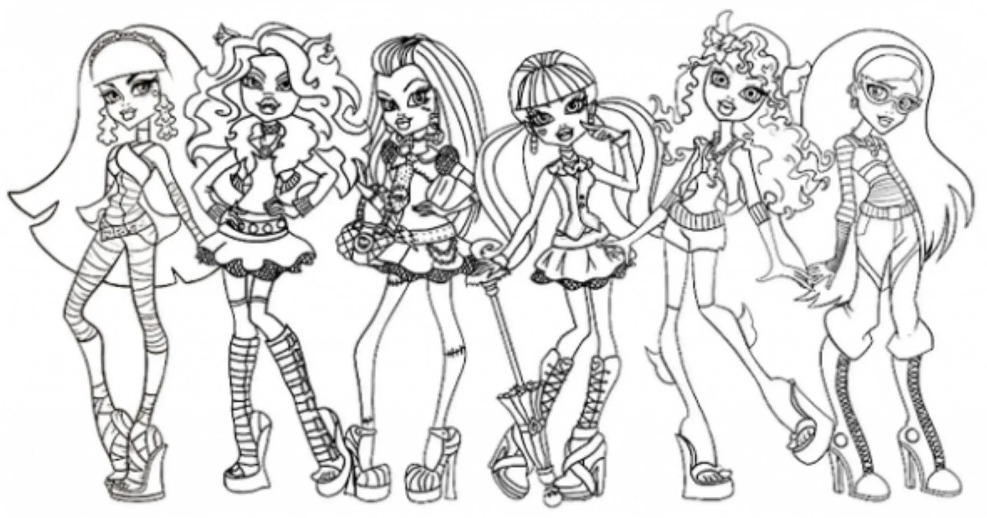 cast of monster high the movie Best coloring pages for kids.