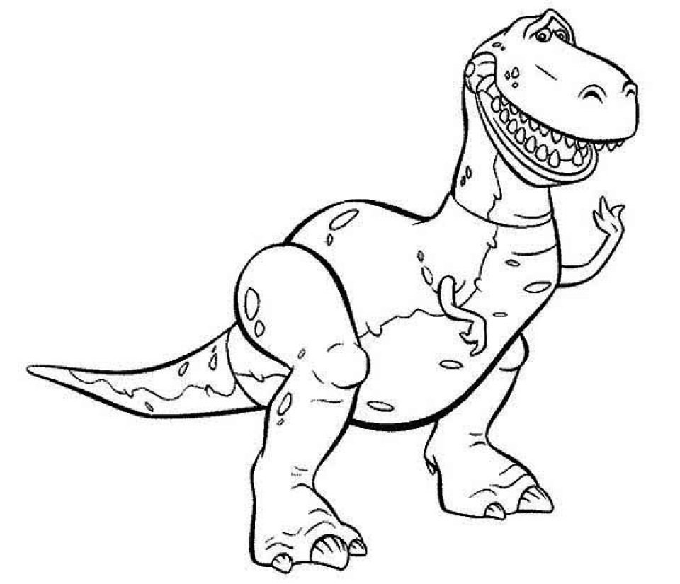 Toy Story Rex Coloring Pages Coloring Pages