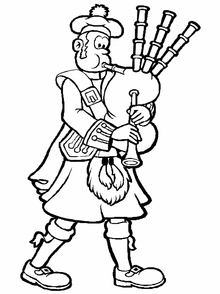 Bagpiper2 Scotland Coloring Pages & coloring book. Find your favorite.
