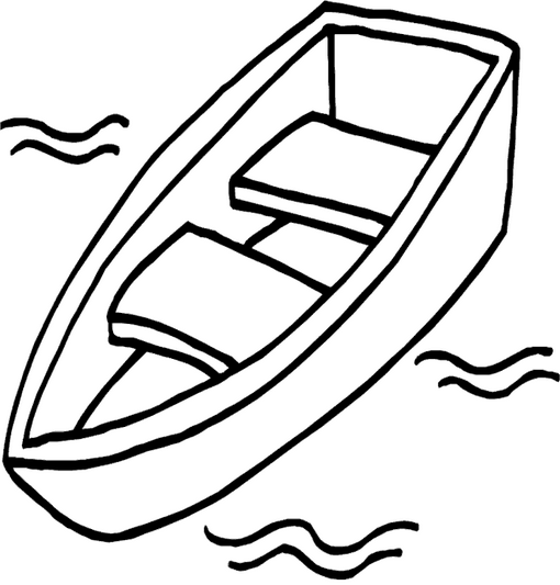 Boat Coloring Page & Coloring Book