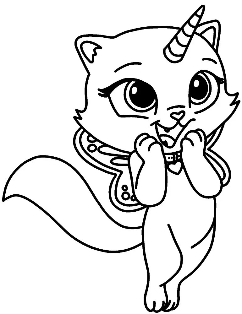 Cat Unicorn Coloring Pages & coloring book. 6000+ coloring pages.