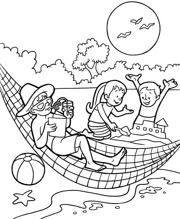 Summer Coloring Page & coloring book. 6000+ coloring pages.