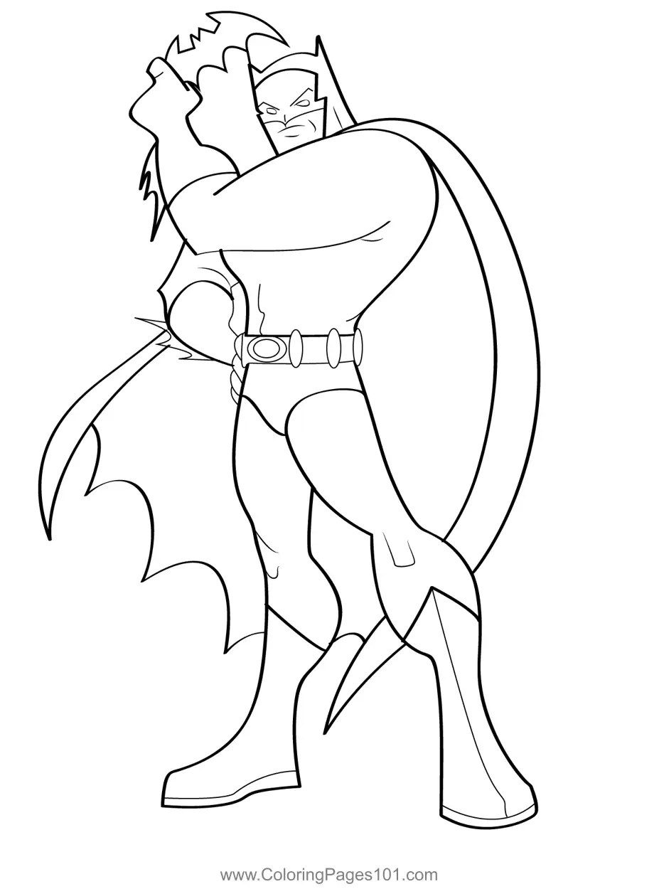 Superhero Coloring Page for Kids Free Batman Printable Coloring Pages