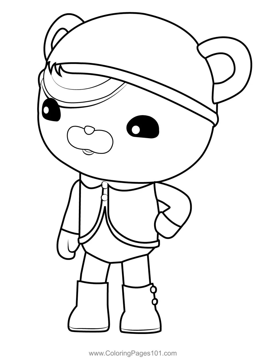 Bianca Octonauts Coloring Page for Kids Free Octonauts Printable