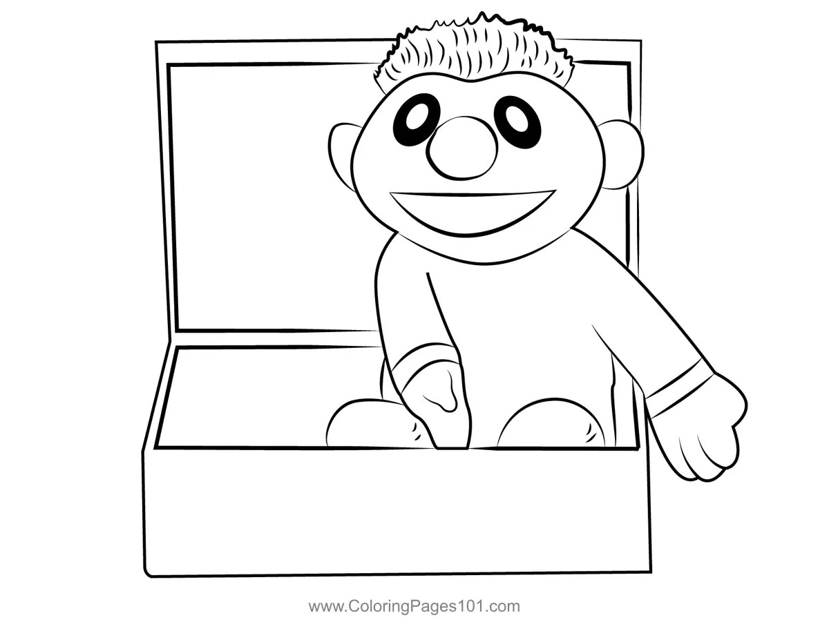 Cartoon In Briefcase Coloring Page for Kids Free Briefcases Printable