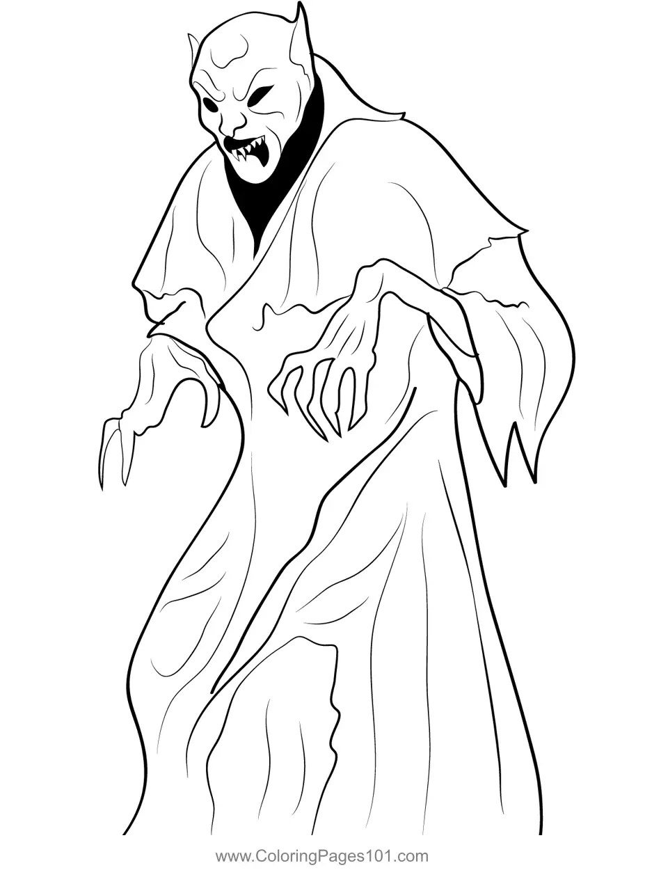 Vampire 10 Coloring Page for Kids Free Vampires Printable Coloring