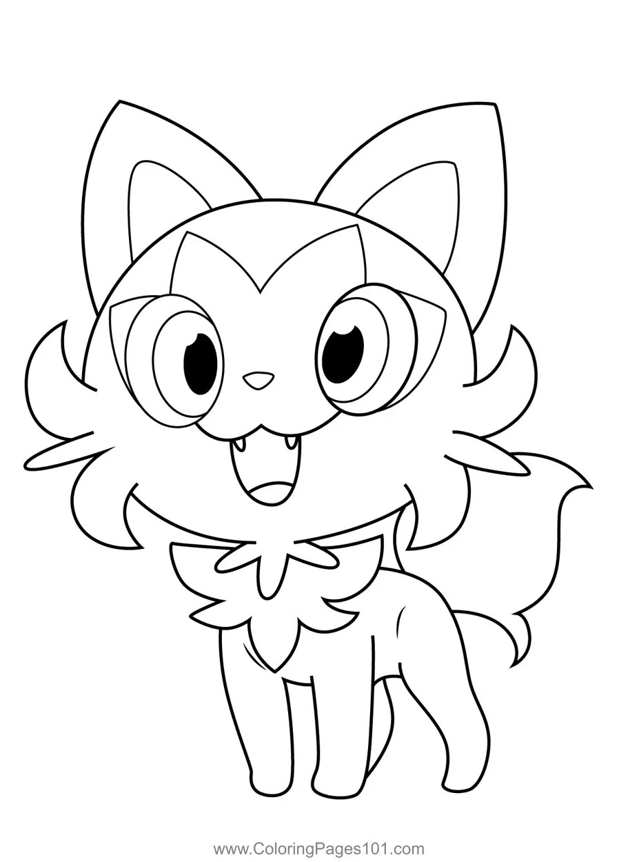 Sprigatito Pokemon Coloring Page for Kids Free Pokemon Printable Coloring Pages Online for
