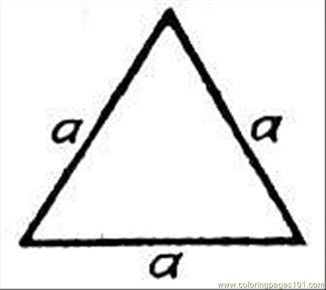 Coloring Pages Triangle 17 (Education > Geometry) free