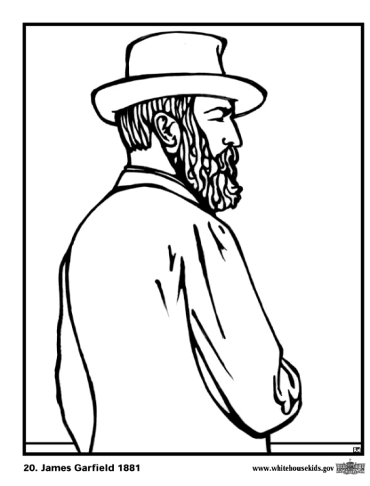 US Presidents James Garfield Coloring Pages 24