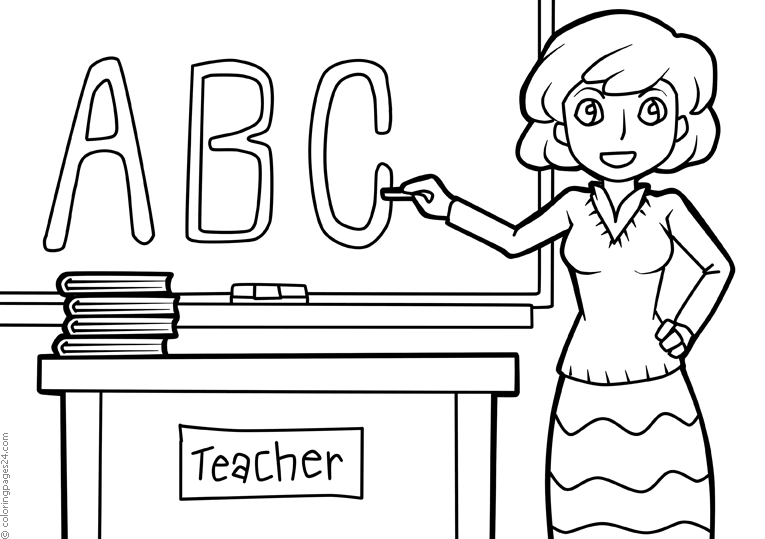 Teachers 10 Coloring Pages 24