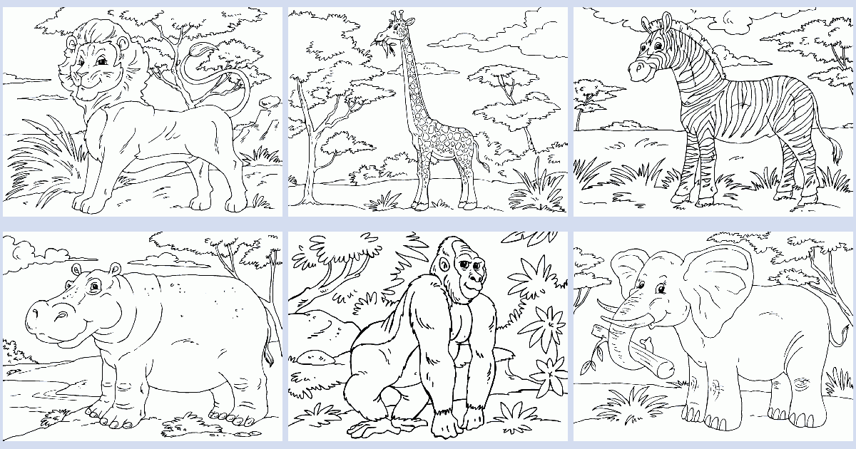 Coloring Pages For African Animals