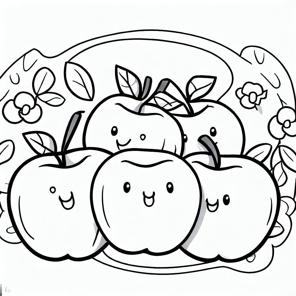Apple Coloring Page Color My Pages