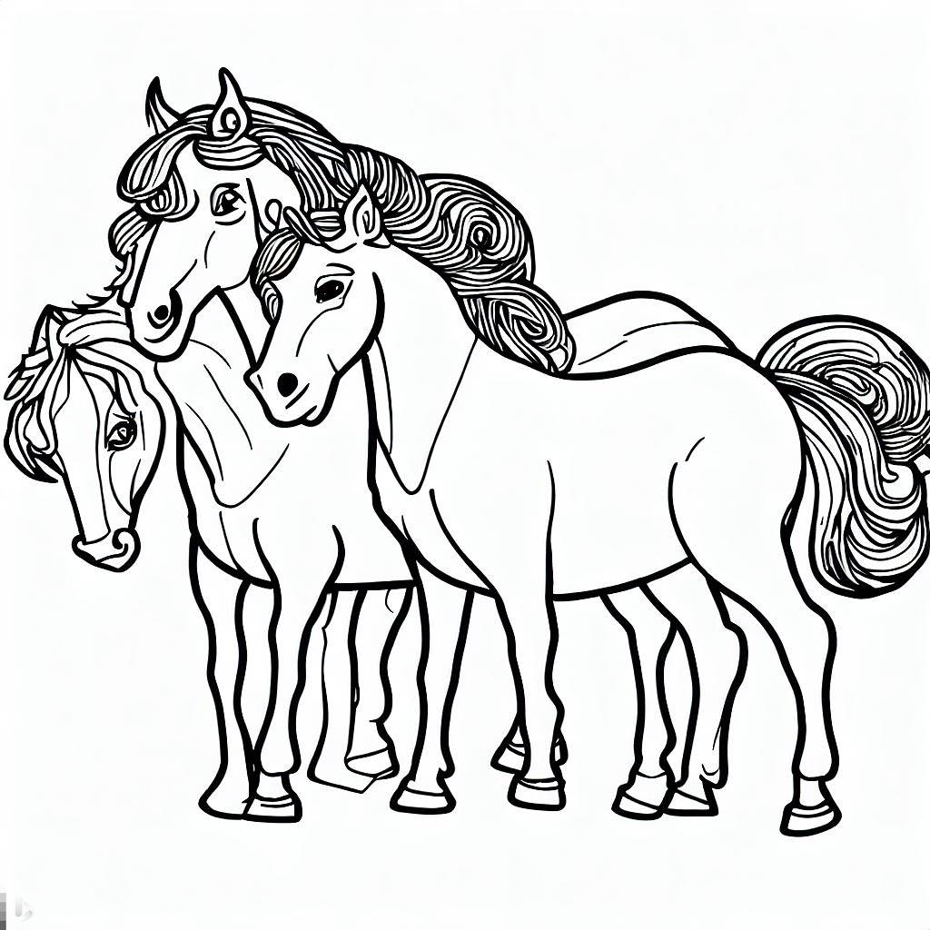 Horse Coloring Page Color My Pages